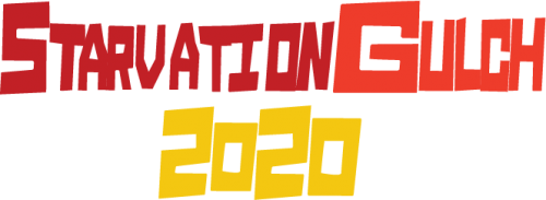 Logo that says "Starvation Gulch 2020"