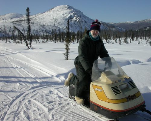  Photo by Ned Rozell. Will Harrison rides a Ski-Doo Elan in the White Mountains National Recreation Area in 2005.