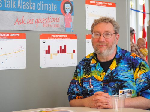 Photo by Heather McFarland. Rick Thoman, well known by Alaskans as the source of on-the-spot, Alaska-specific weather and climate information, is this year’s lead editor of the 2020 Arctic Report Card.
