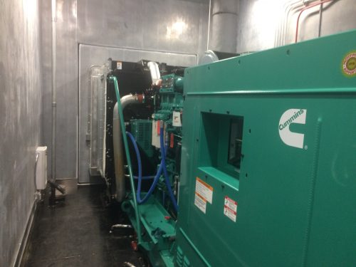 The new 800-kilowatt generator from Cummins will provide emergency backup power within 15 seconds of an outage. Photo courtesy of UAF Division of Design and Construction,