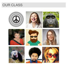 screenshot of students' avatars
