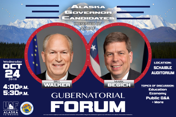 Flyer for gubernatorial forum