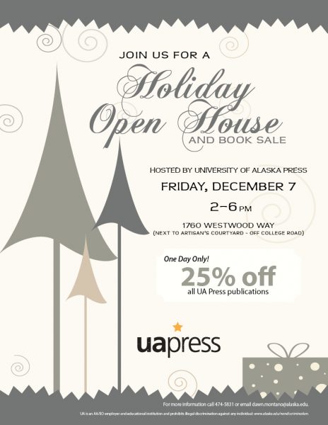 UA Press holiday open house flyer