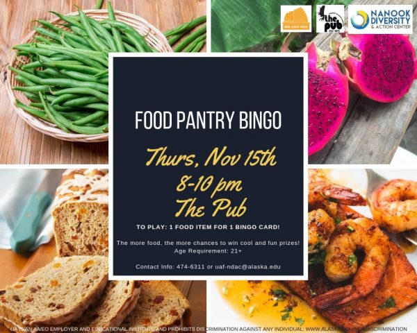 Nov. 15 food pantry bingo