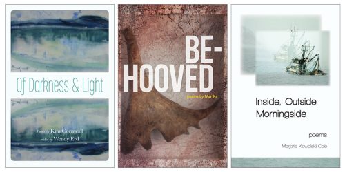 Book covers for Of Darkness and Light, Be-hooved, Inside, Outside, Morningside