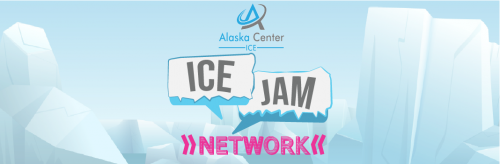 Graphic image for Alaska Center ICE ice Jam Network