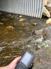House monitoring water flow at Cripple Creek.