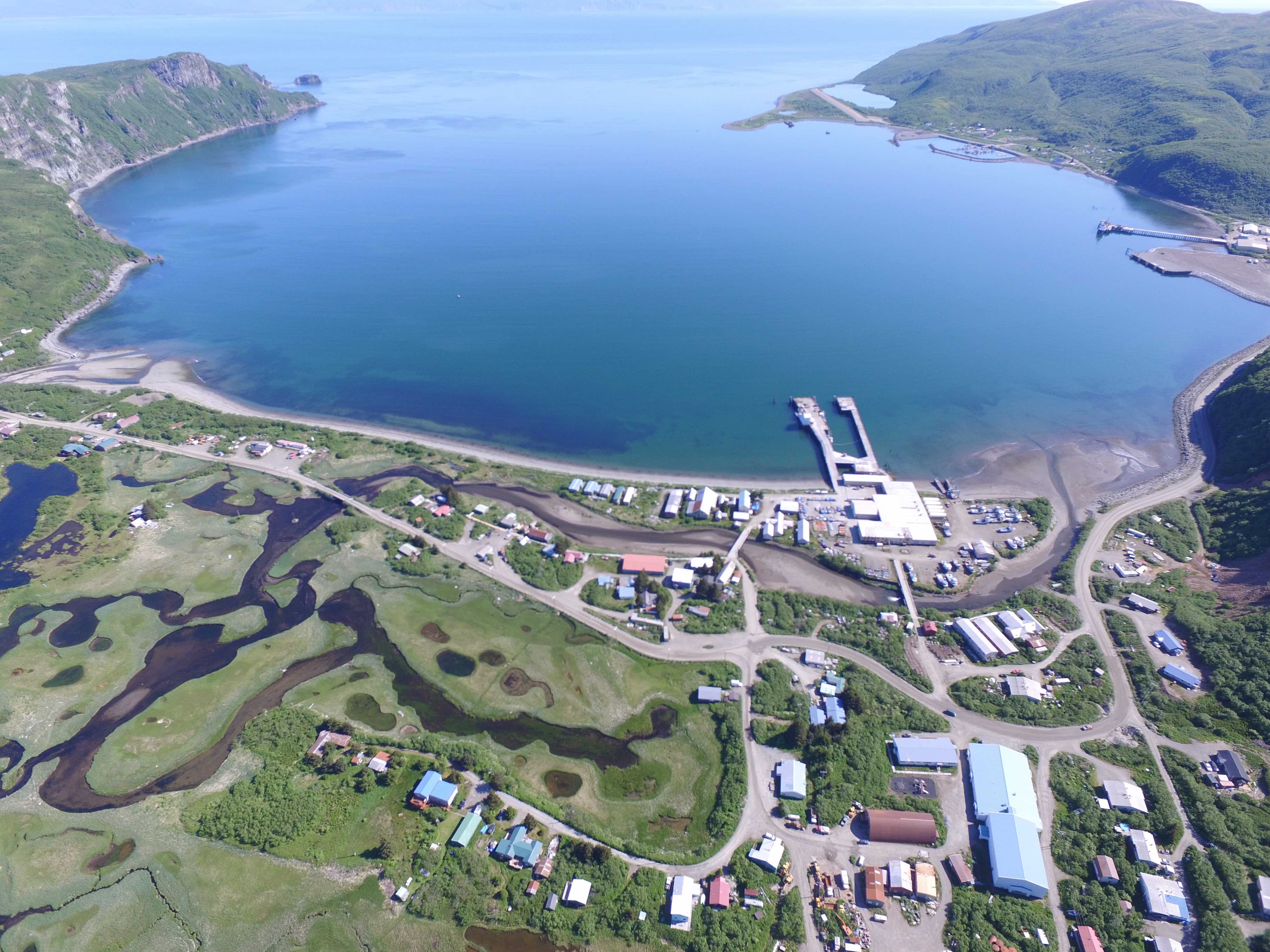 Aerial view of Chignik Bay