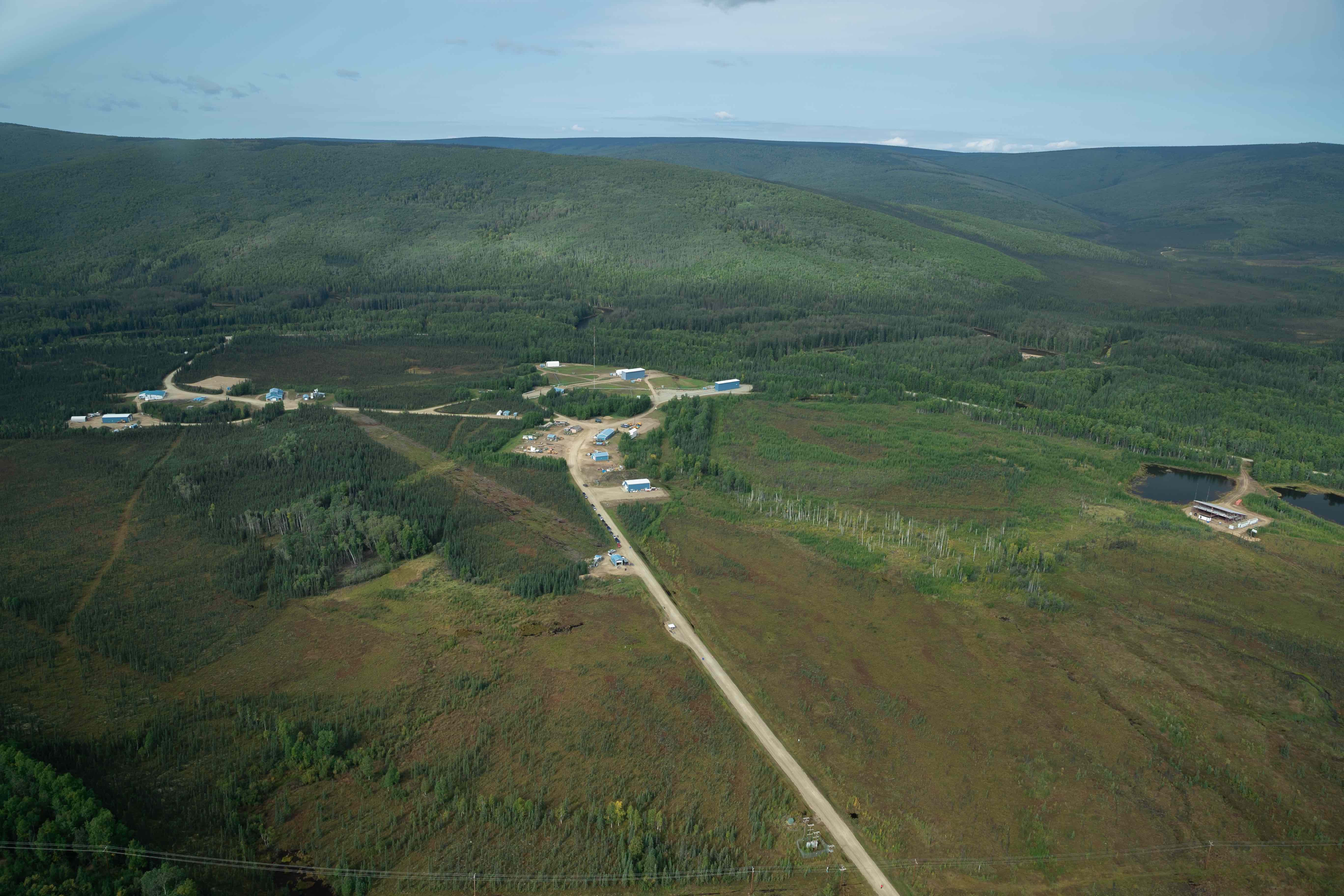 Aerial view of Poker Flat Research Range