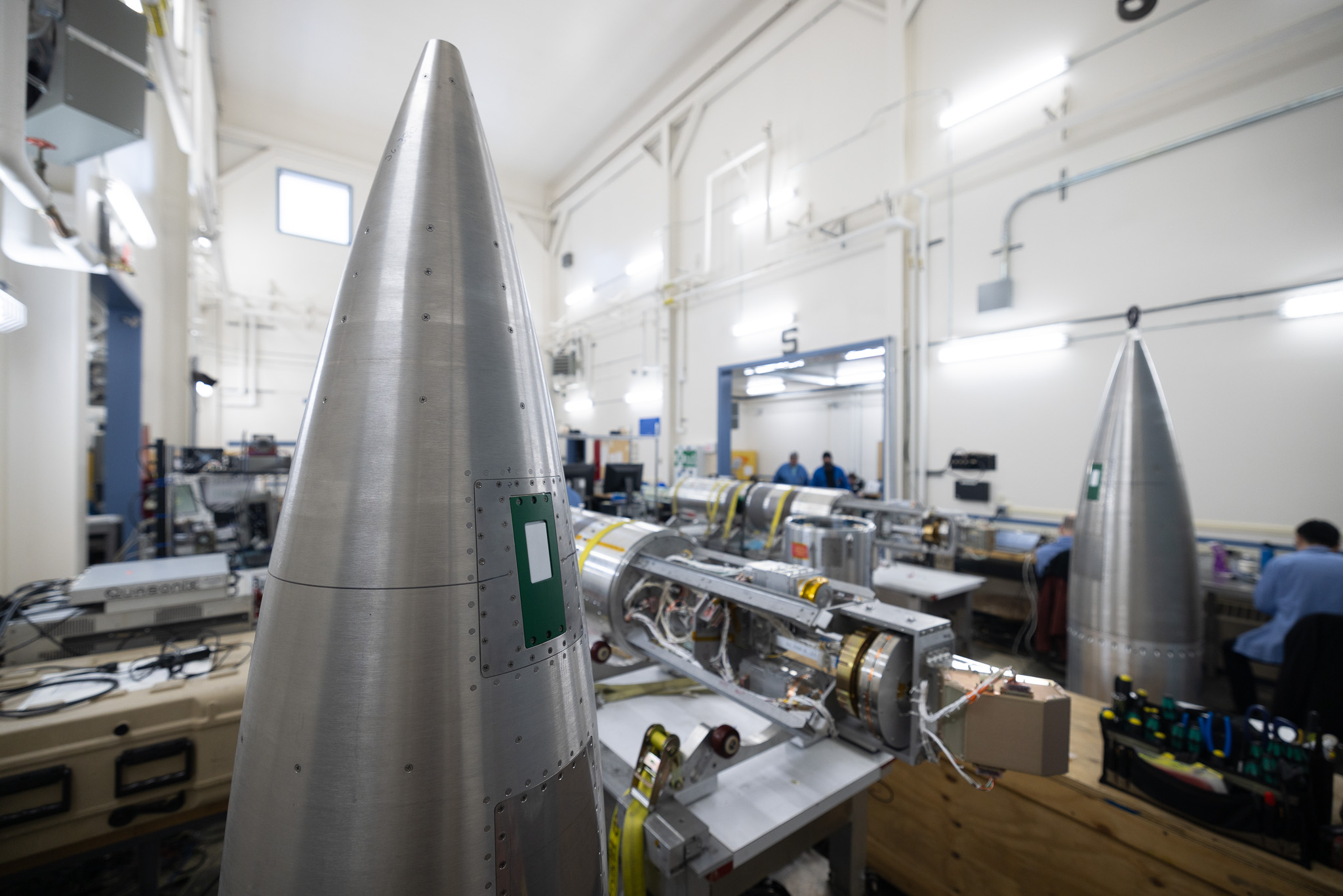 Rockets in payload assembly building