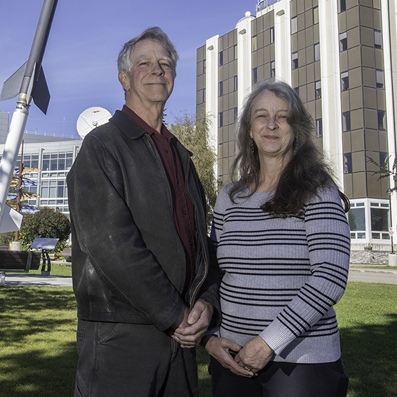 Doug Davis and Deborah Gonzalez '86, children of former UAF Geophysical Institute director Neil Davis, have established three memorial scholarships at UAF.