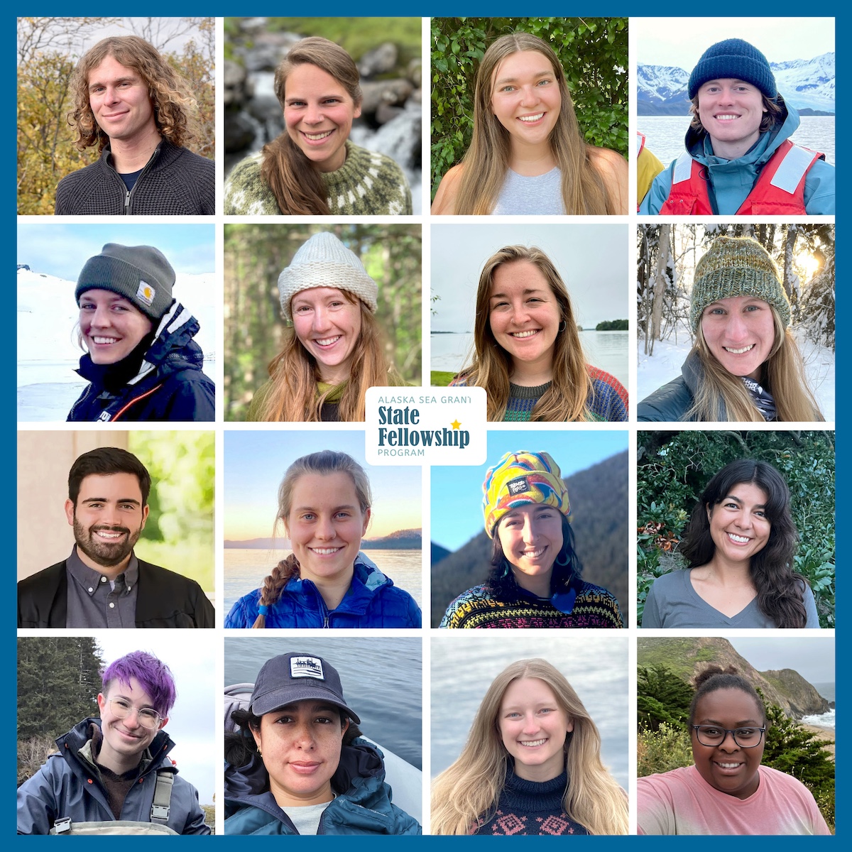 Alaska Sea Grant State Fellowship Program class of 2024 fellows.