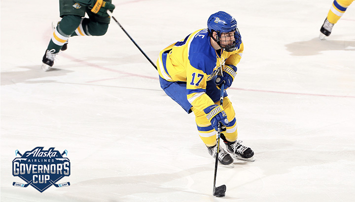 UAF hockey faces UAA during a previous Governor's Cup match.
