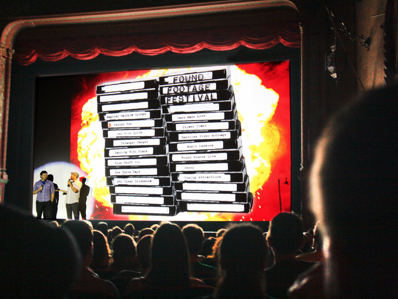 Promotional photo of Joe and Nick on stage at a show.