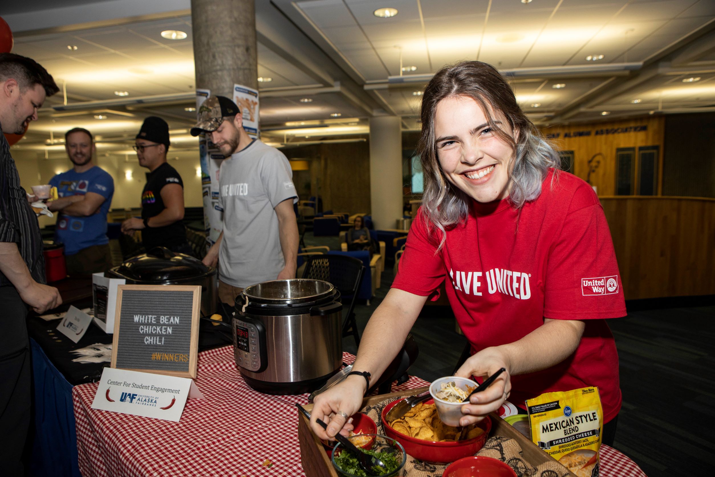Photo from the 2019 chili cookoff fundraiser for the 2019 UAF United Way Workplace Campaign.