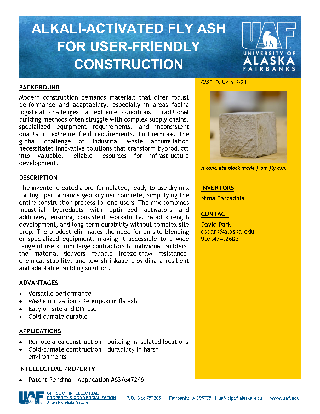 NCS - Alkali-Activated Fly Ash Concrete