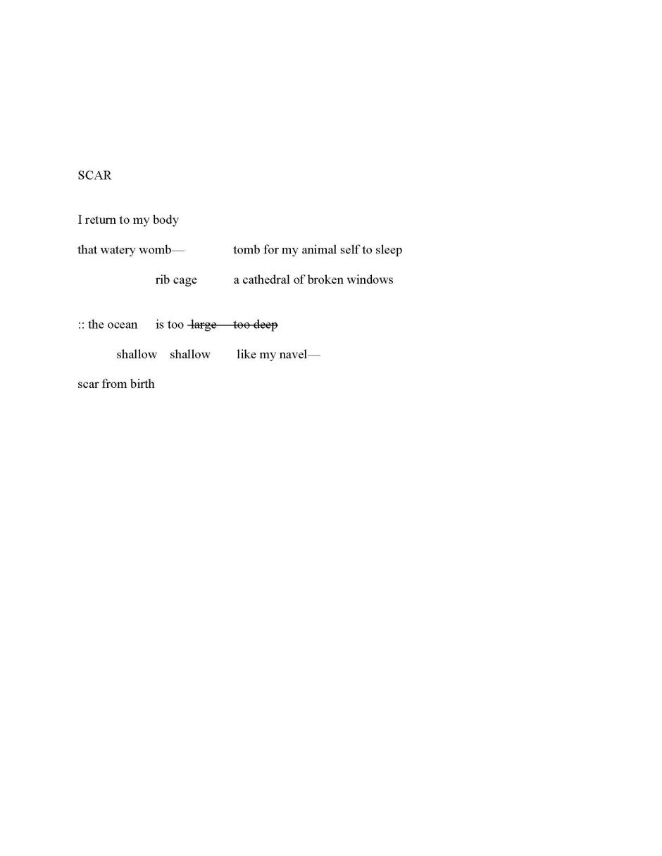 page 1 of 5 Poems by Sarah Escue