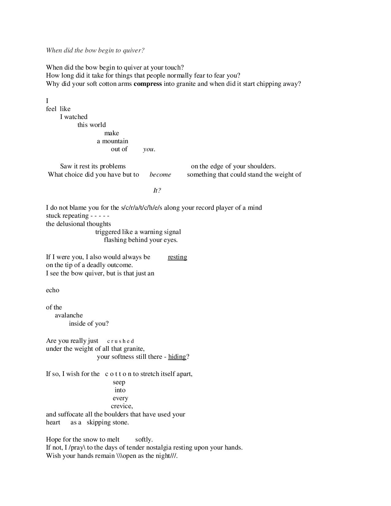 Formatted poem by SHerdes Leona