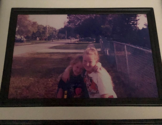 Image of a framed photo of two children | Photo courtesy of Maggie Wolff