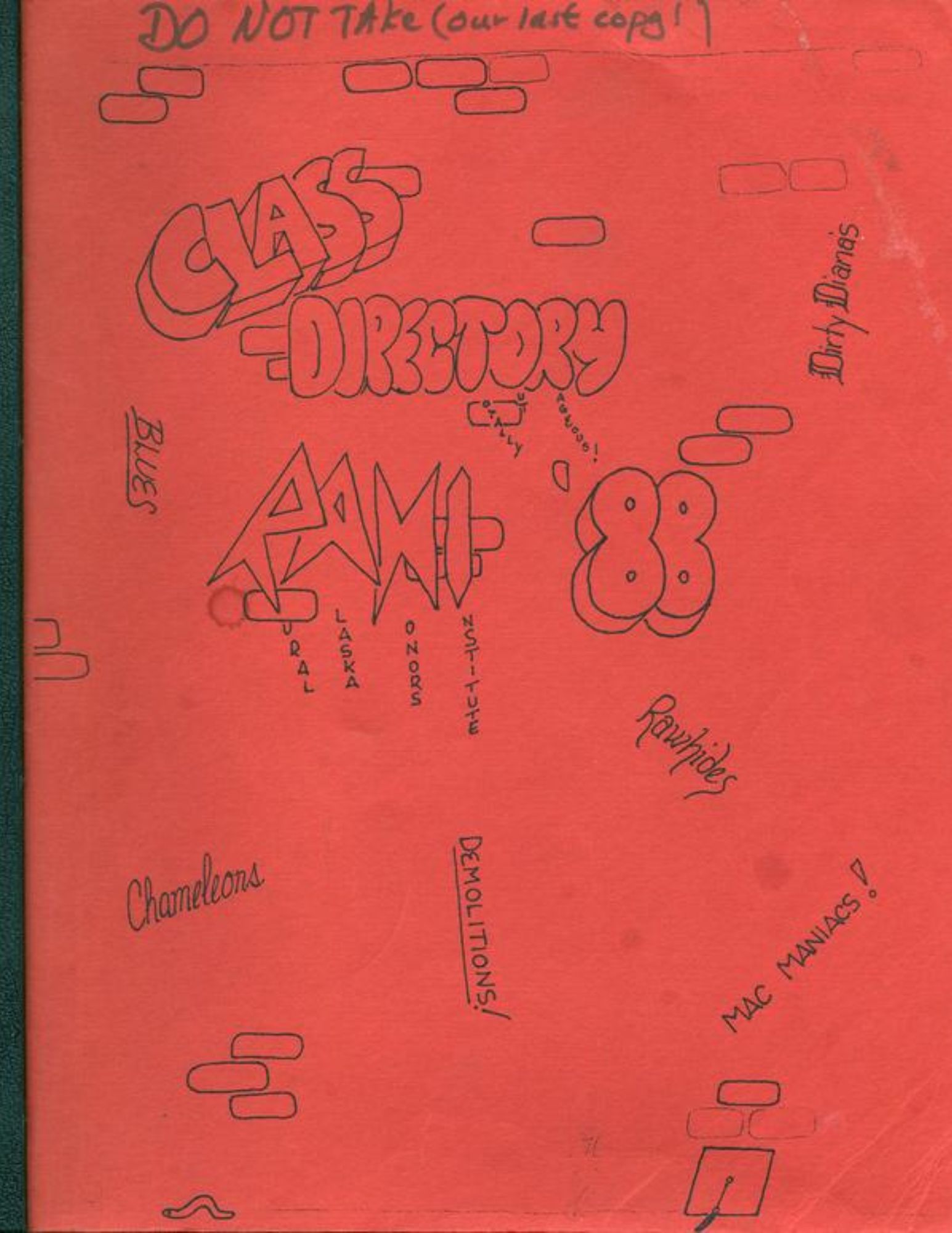 1988 Yearbook Cover