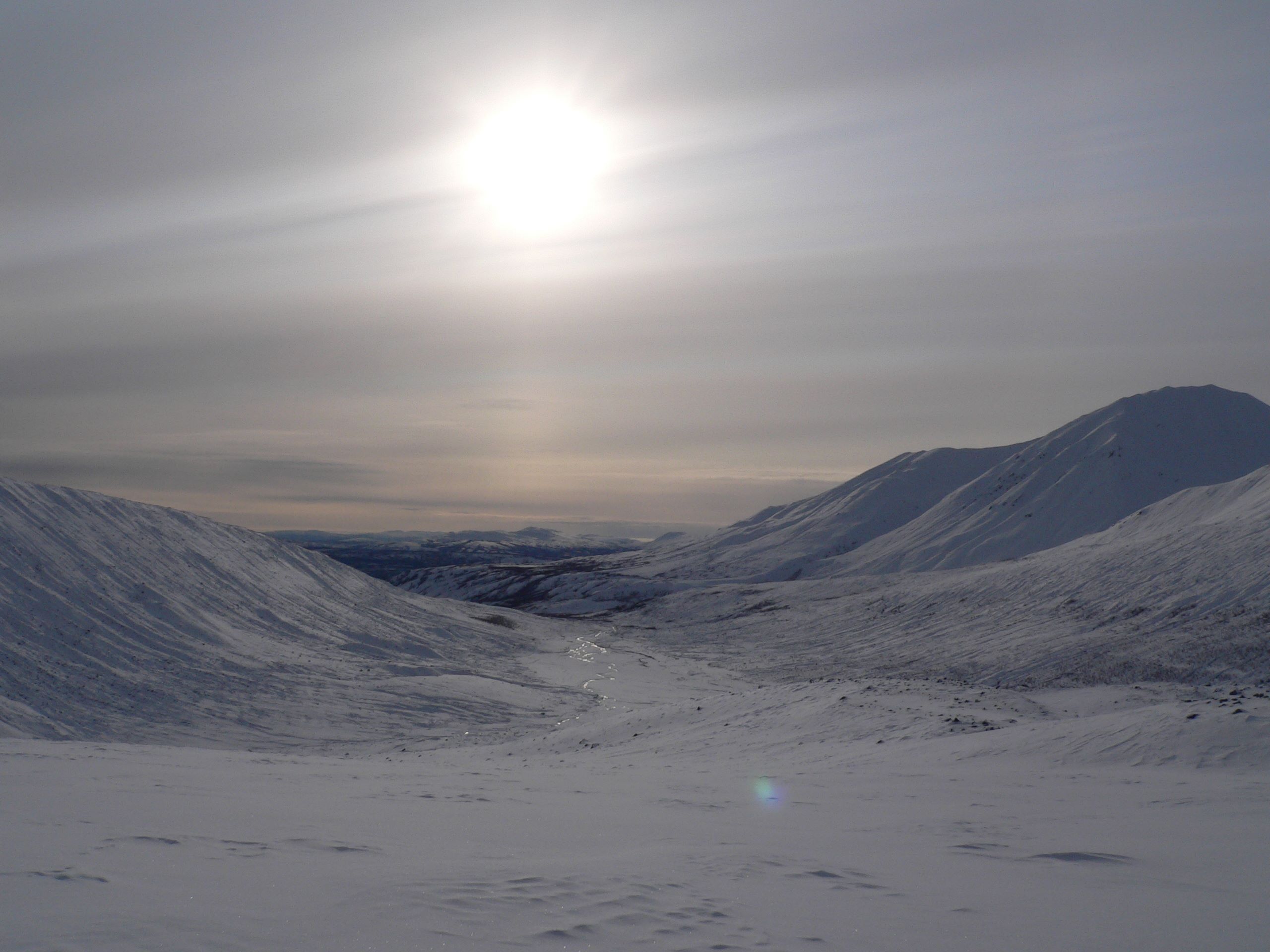 A photo of a glacier