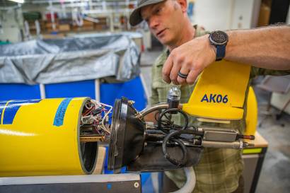 The R/V Sikuliaq in Seward, AK.