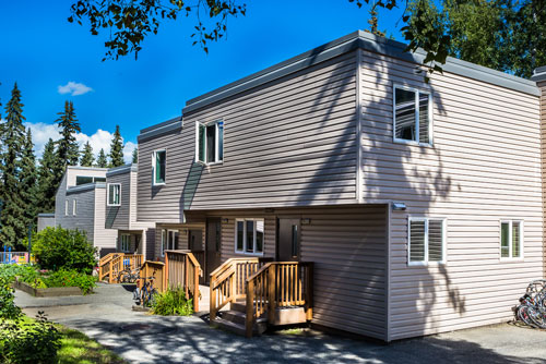 Exterior Photo of Hess Village, featuring the community playground