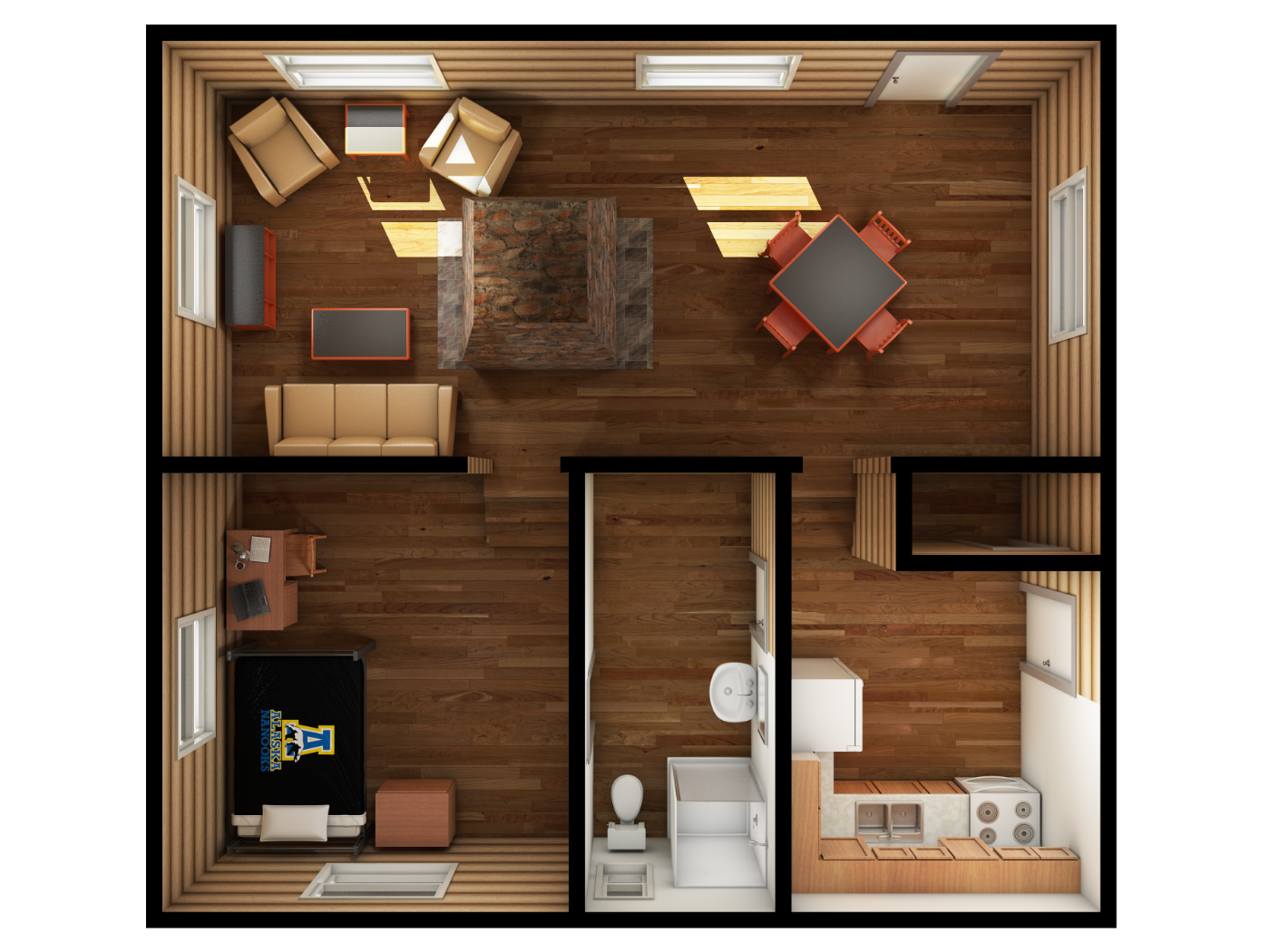 Rainey Cabin floor plan