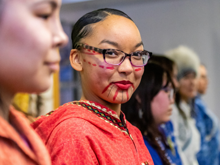 Dancer smiles at IPD celebration