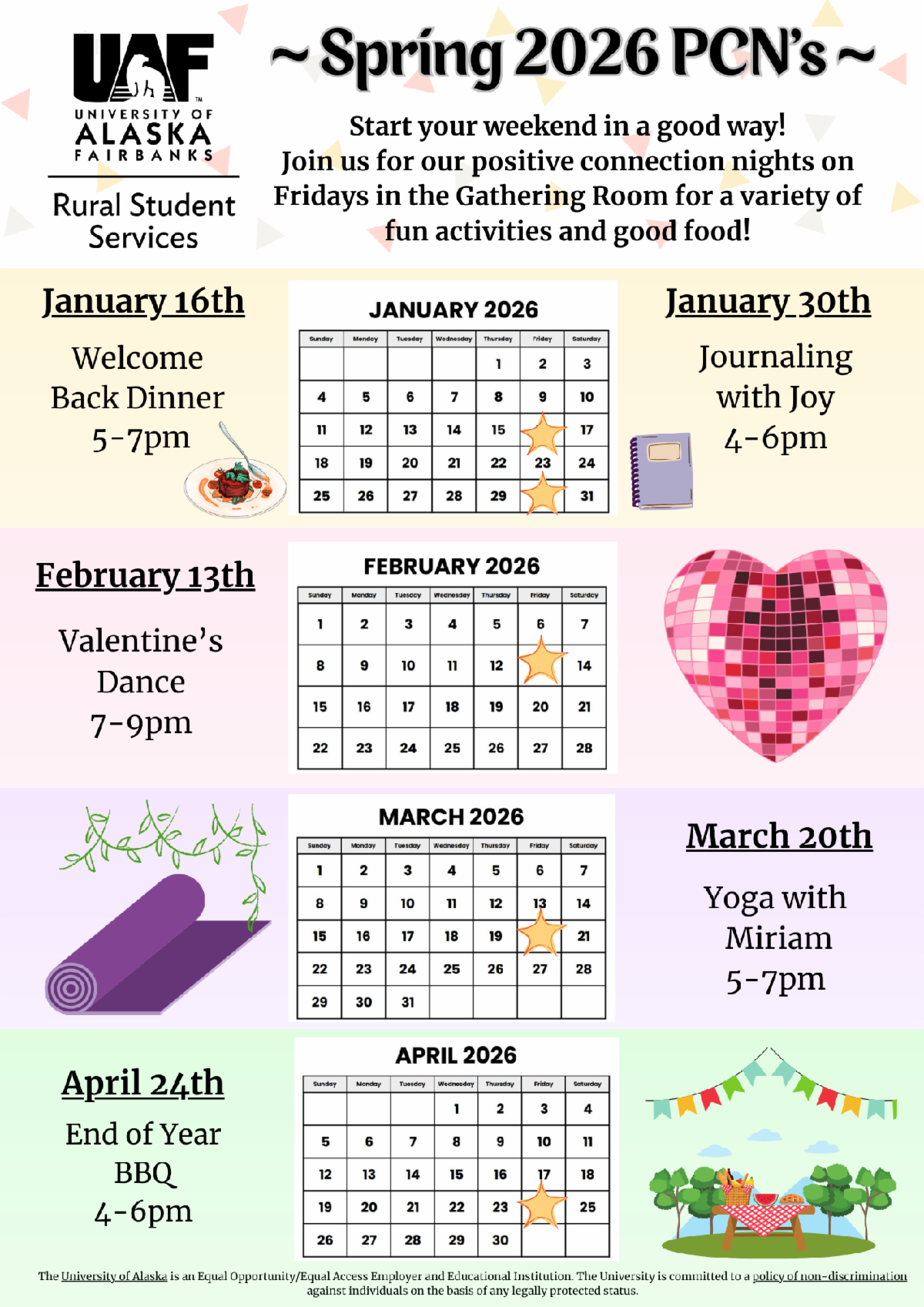 Spring 26 events