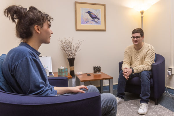 Mock counseling sessions with students staged at the UAF Community Mental Health Clinic