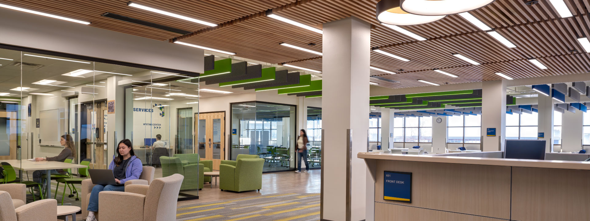 SSC open study area and front desk