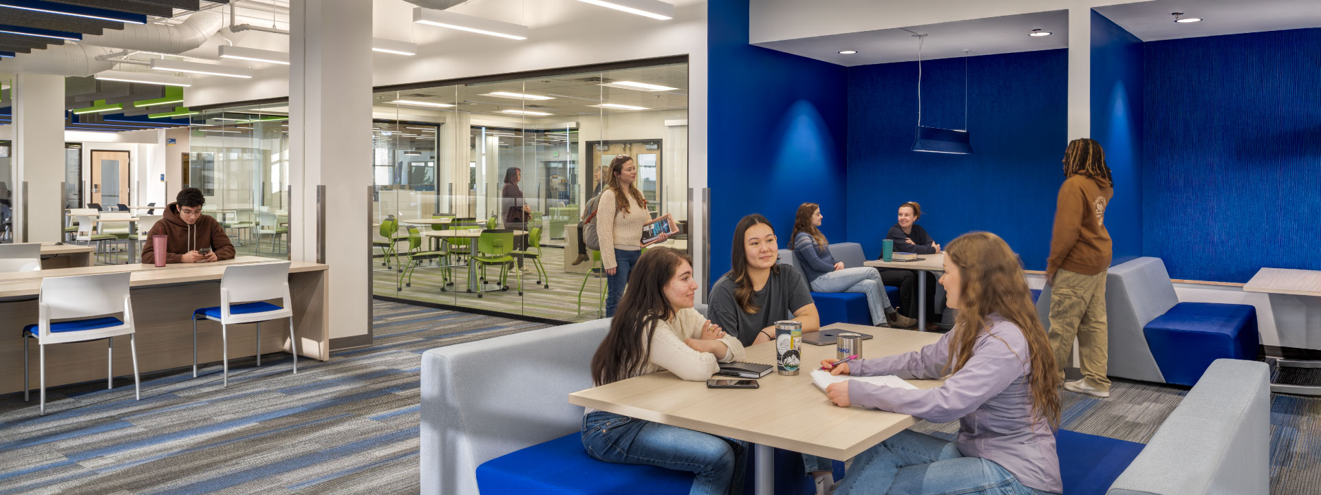 SSC open study area with study booths