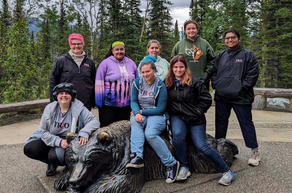 SSS students on a group trip to Denali National Park