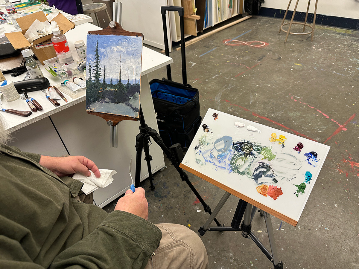 Student work from Texture Techniques