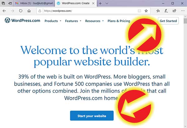 New Wordpress site