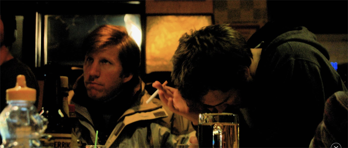 Two men at the Boatel Bar. Photo from IMDb