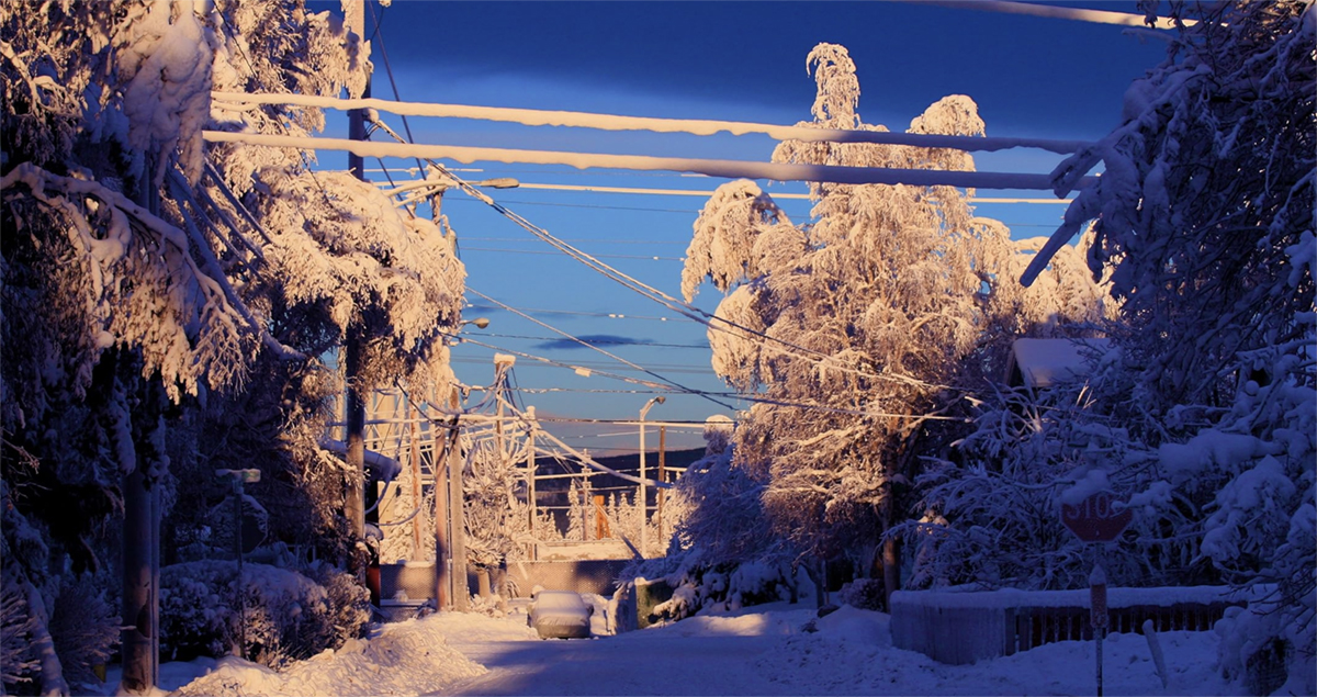 Snowy Fairbanks scene. Photo from IMDb