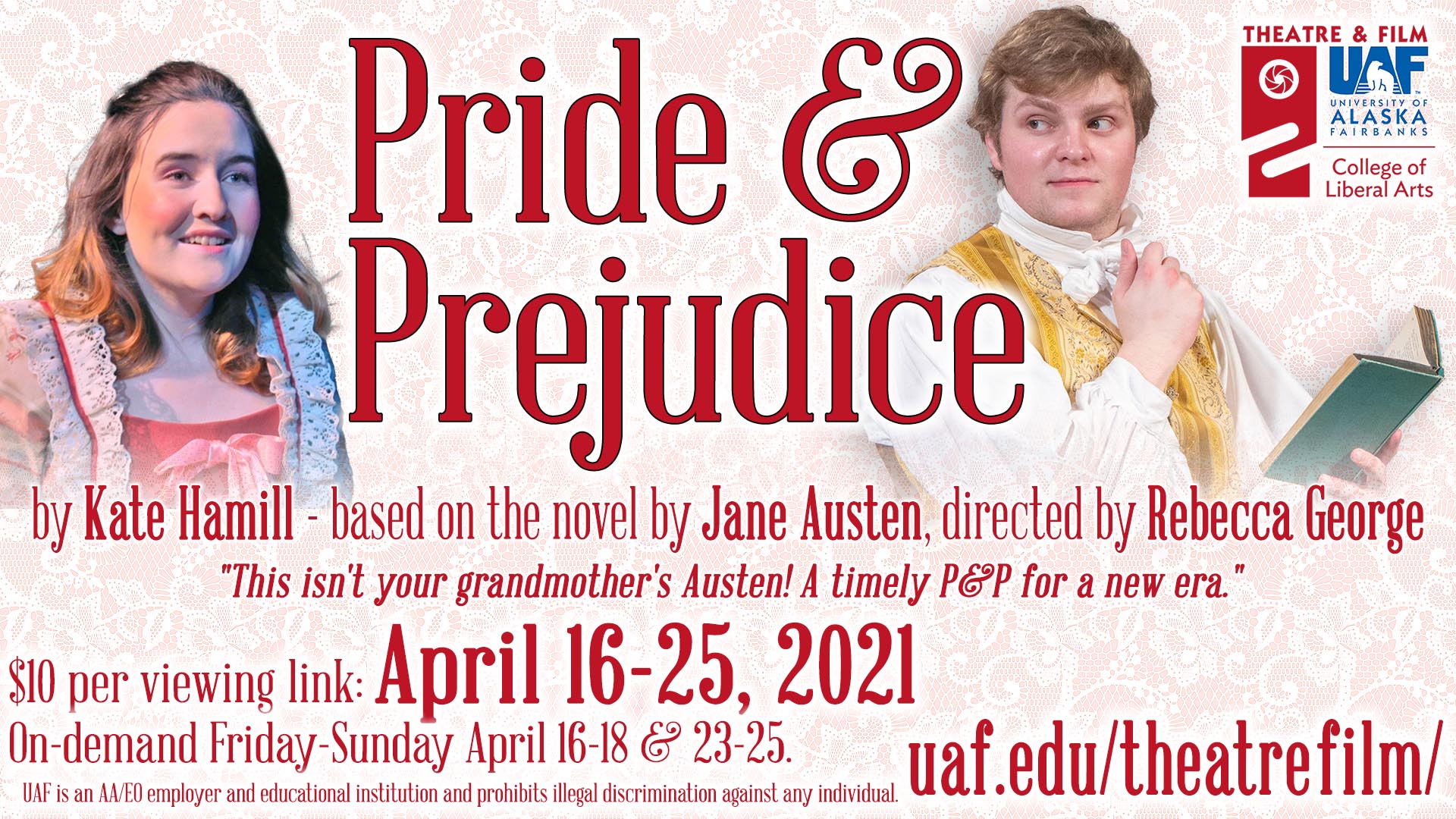 Production Poster for 'Pride and Prejudice'