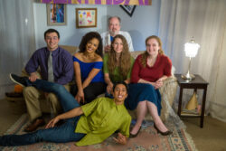 Behind the scenes image, N4C-primary-cast-and-director-3, from "A Night for Conversation".