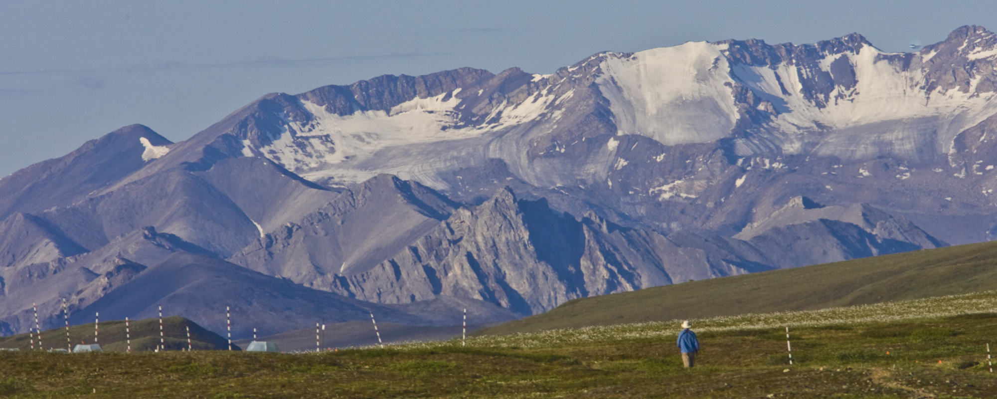 On the boardwalk at Toolik Field Station