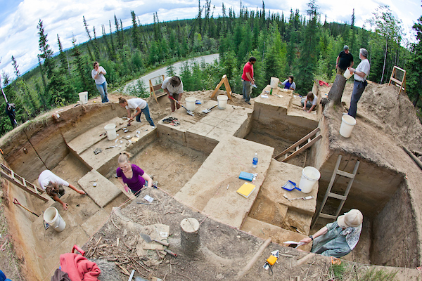 Anthropology dig site