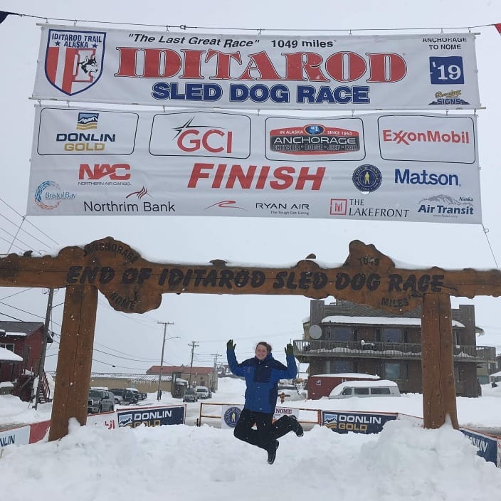 Maren Iditarod Finish Line